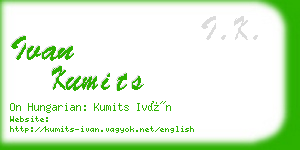 ivan kumits business card